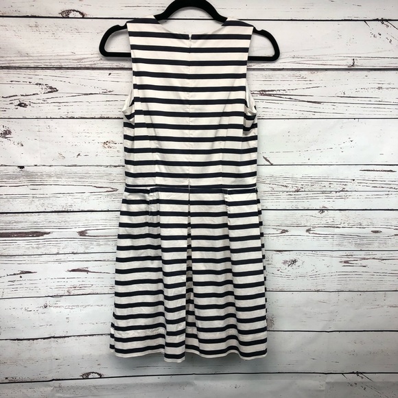 Gap Skater fit n flare navy white stripe dress - Picture 6 of 9